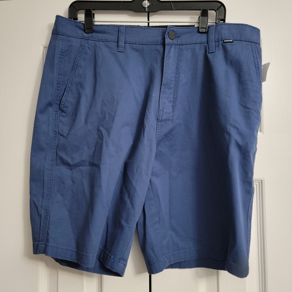 Hurley men's Essential Cotton Twill Walk Short Navy Blue Size 36 - Picture 5 of 9